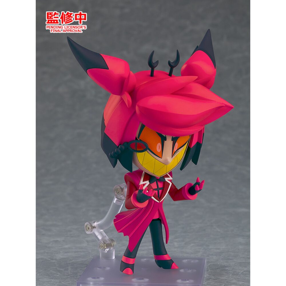 Alastor hazbin hotel nendoroid. Good smile company presenta dentro de su colección nendoroid la figura de 13 cm de alastor, el demonio de la radio de la serie de animación "hazbin hotel". Esta figura articulada incluye 3x expresiones faciales (sonriente, siniestra y demoníaca), 1x micrófono, 1x base transparente para exposición y accesorios opcionales para recrear sus características poses.
