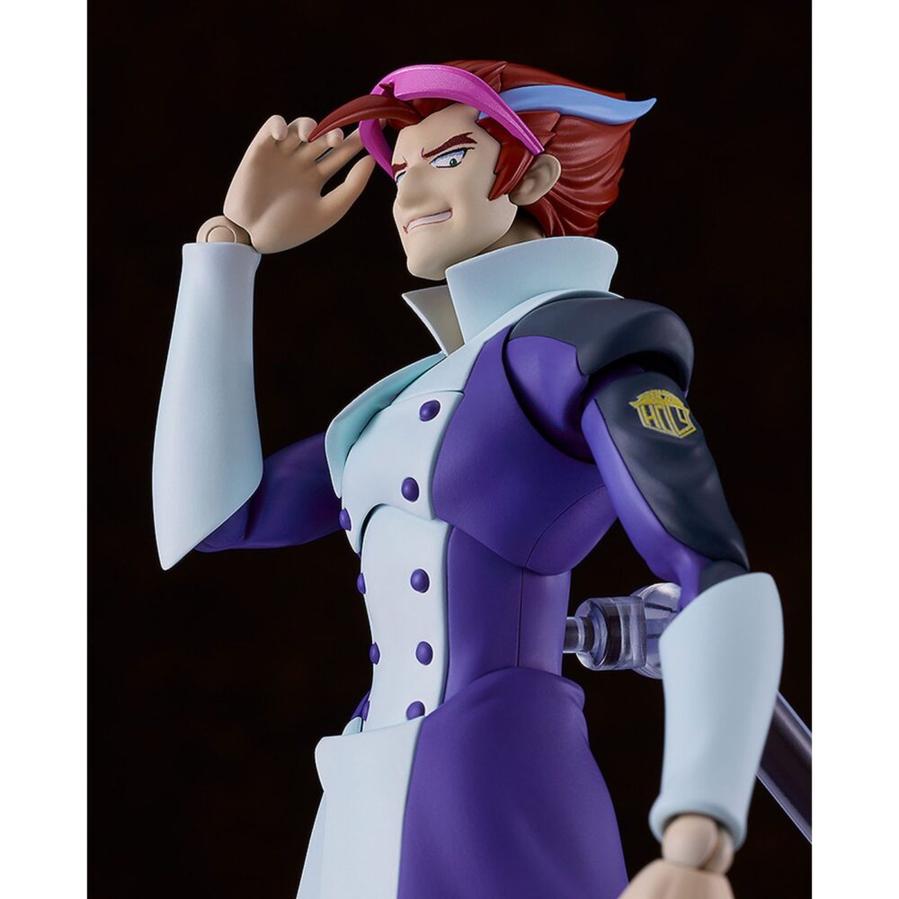 Straight cougar s-cry-ed plamatea. Good smile company presenta, dentro de la colección plamatea, el set de montaje de straight cougar, el veloz personaje del anime "s-cry-ed". Una vez montada esta maqueta articulada mide aproximadamente 17 cm. Incluye 3x placas faciales sonrientes, 3x placas faciales adicionales con calcomanías para personalizar las expresiones y 2x piernas con parte extensible para colocar en su forma "radical good speed – leg unit only" que permiten además elegir entre pistones largos o cortos. La figura se puede mostrar con o sin gafas de sol, o con ellas levantadas gracias a las partes opcionales de la cabeza. Todas las piezas vienen separadas por colores y algunas están pintadas para facilitar el montaje sin necesidad de pintura posterior. Incluye base hexagonal articulada para exposición.