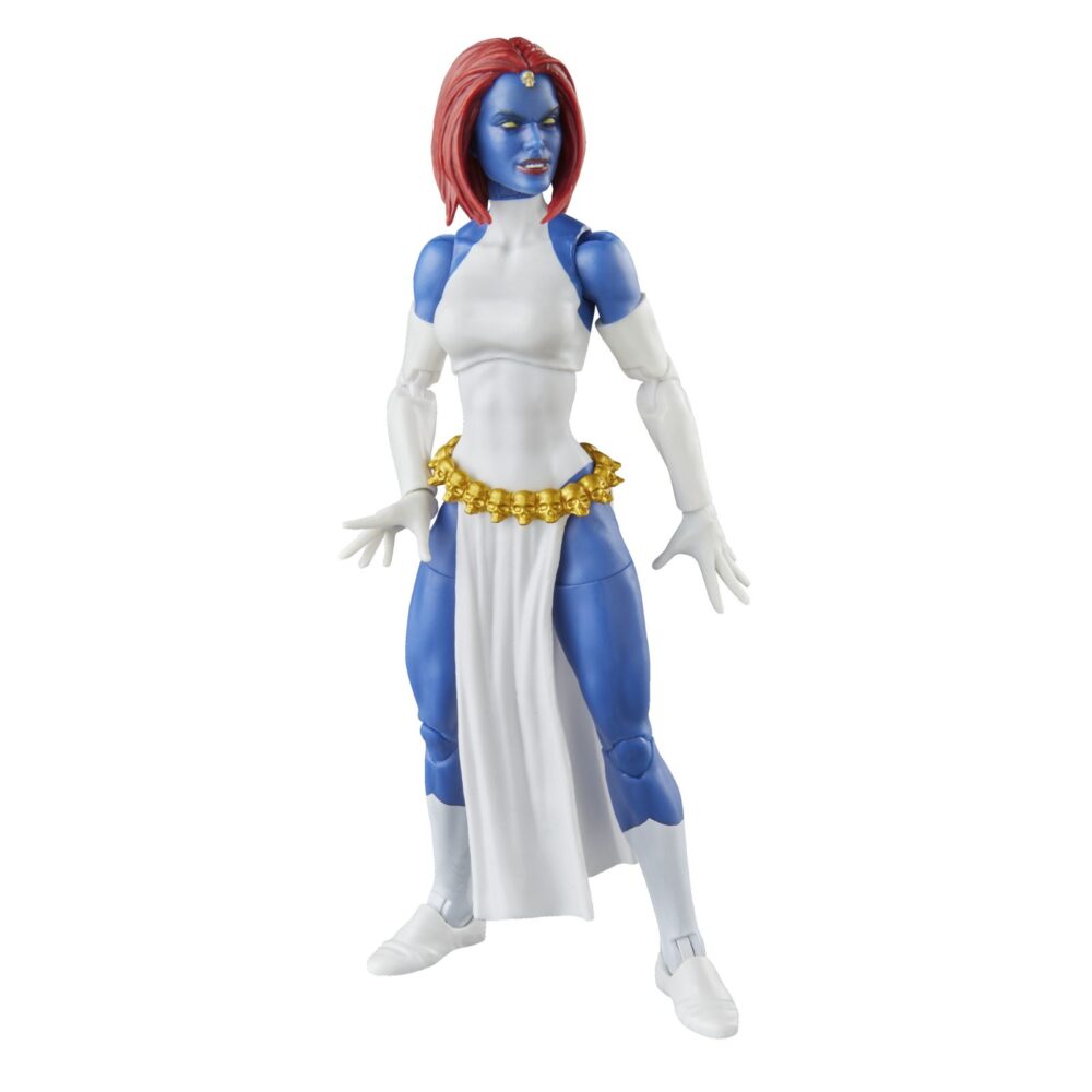 Mystique x-men marvel legends series. Hasbro presenta dentro de la colección marvel legends series esta figura articulada de marvel's mystique (conocida como mística en españa) inspirada en su aparición en la historia de "x-men" de la colección marvel comics. Mide aproximadamente 15 cm y cuenta con más de 20 puntos de articulación para recrear poses dinámicas. Incluye: 2x manos intercambiables, 1x cabeza alternativa que la muestra transformada en jean grey y 2x armas. Destaca su diseño fiel al personaje con un acabado premium y presentación tipo blíster con estética retro. Unidades limitadas.