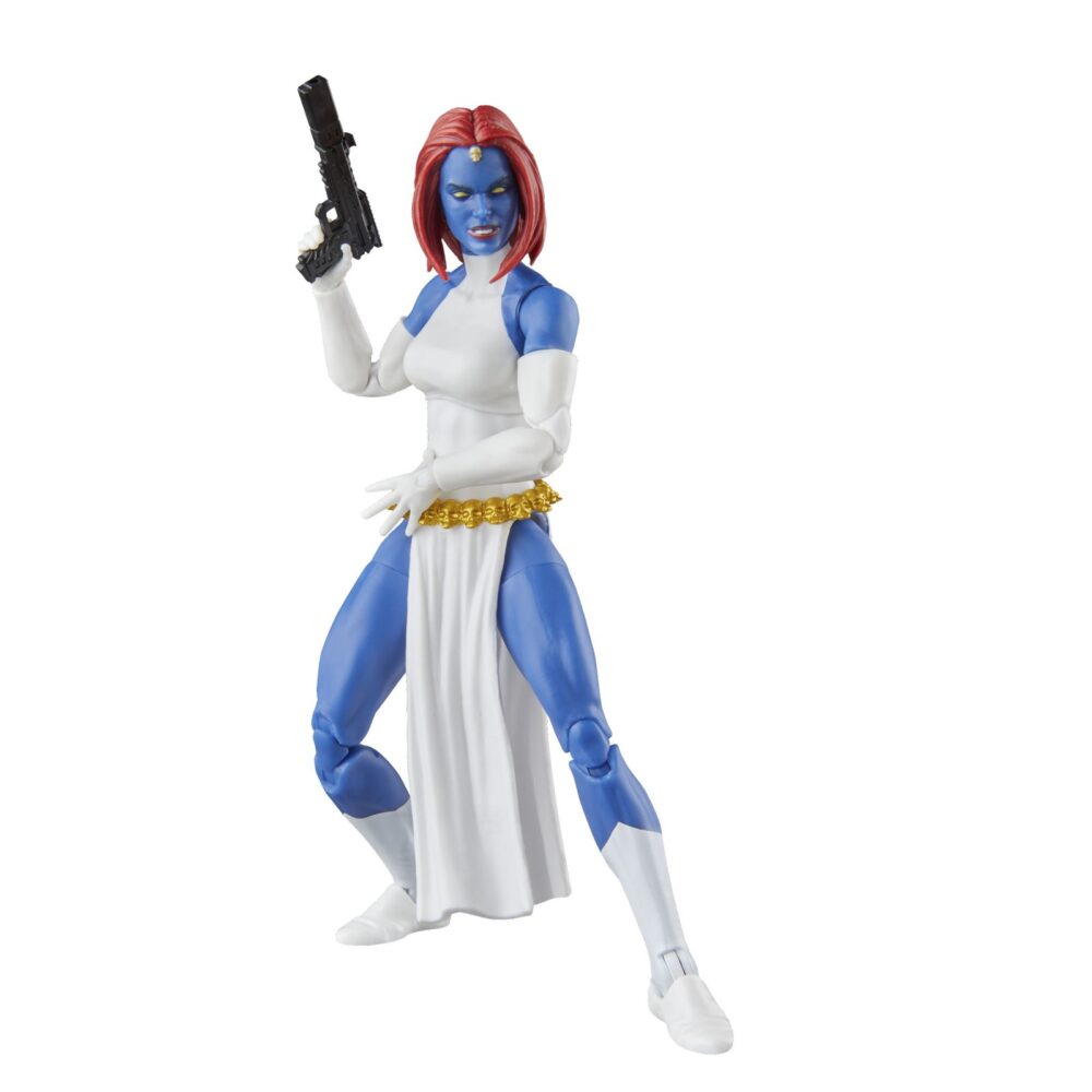 Mystique x-men marvel legends series. Hasbro presenta dentro de la colección marvel legends series esta figura articulada de marvel's mystique (conocida como mística en españa) inspirada en su aparición en la historia de "x-men" de la colección marvel comics. Mide aproximadamente 15 cm y cuenta con más de 20 puntos de articulación para recrear poses dinámicas. Incluye: 2x manos intercambiables, 1x cabeza alternativa que la muestra transformada en jean grey y 2x armas. Destaca su diseño fiel al personaje con un acabado premium y presentación tipo blíster con estética retro. Unidades limitadas.