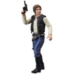 HAN SOLO VINTAGE COLLECTION STAR WARS RETURN OF THE JEDI. Hasbro presenta dentro de su colección The Vintage Collection la figura articulada Han Solo, inspirada en su aparición en la película "Star Wars: A New Hope" (o "Star Wars: Una nueva esperanza" en España). Mide 9,5 cm de altura e incluye 1x blaster como accesorio. Se presenta en un blíster estilo vintage. UNIDADES LIMITADAS.
