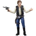 HAN SOLO VINTAGE COLLECTION STAR WARS RETURN OF THE JEDI. Hasbro presenta dentro de su colección The Vintage Collection la figura articulada Han Solo, inspirada en su aparición en la película "Star Wars: A New Hope" (o "Star Wars: Una nueva esperanza" en España). Mide 9,5 cm de altura e incluye 1x blaster como accesorio. Se presenta en un blíster estilo vintage. UNIDADES LIMITADAS.