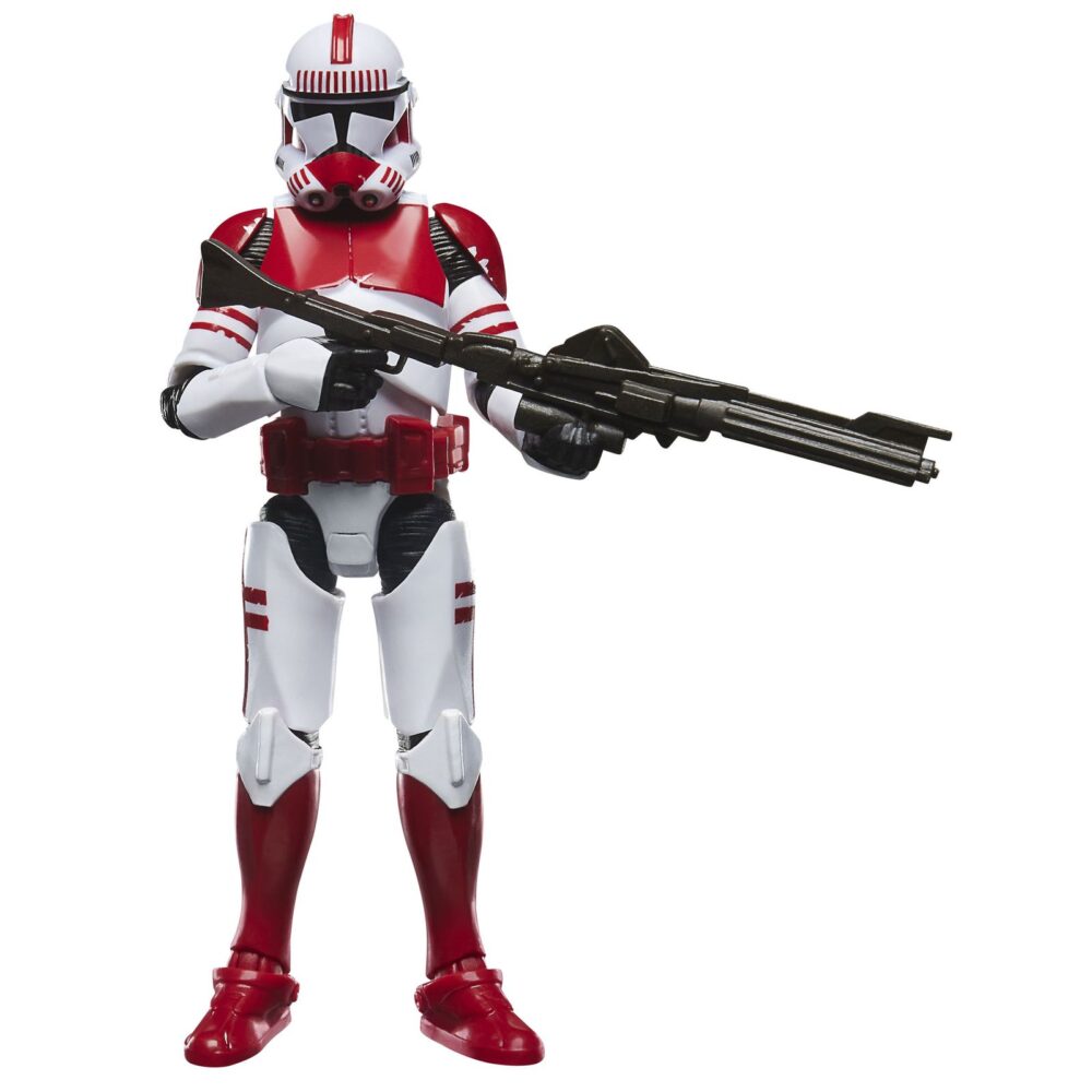 Imperial shock trooper vintage collection star wars the clone wars. Hasbro introduce a su colección the vintage collection la figura articulada de un soldado de choque imperial, inspirada en su aparición en la serie de animación "star wars: the clone wars". Mide 9,5 cm de altura e incluye 2x blaster (uno largo y otro corto). Se presenta en un blíster estilo vintage. Unidades limitadas.