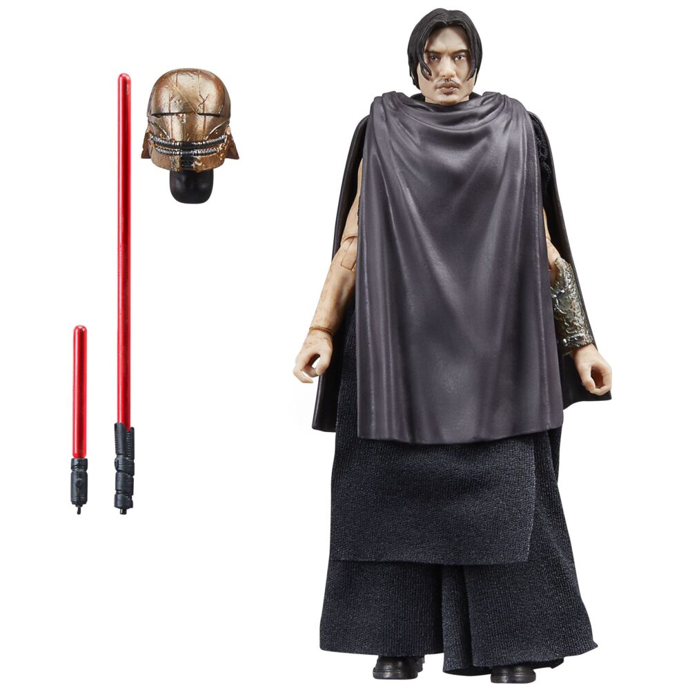 The stranger qimir black series star wars the acolyte. Hasbro incorpora a la colección the black series esta figura premium de "el extraño", también conocido como qimir, inspirada en su aparición la serie "star wars: the acolyte" ("star wars: el acólito" en españa). Mide aproximadamente 15 cm y presenta un diseño fiel al personaje, con acabados de alta calidad y múltiples puntos de articulación. Incluye 2x sables de luz (uno largo y uno corto) y 1x cabeza intercambiable con su terrorífico casco. Se presenta en una caja con ventana. Unidades limitadas.