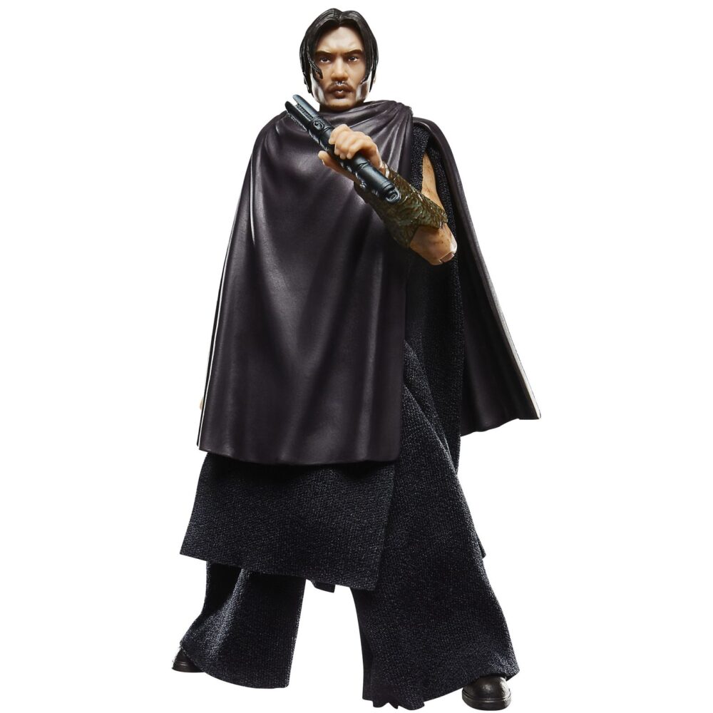 The stranger qimir black series star wars the acolyte. Hasbro incorpora a la colección the black series esta figura premium de "el extraño", también conocido como qimir, inspirada en su aparición la serie "star wars: the acolyte" ("star wars: el acólito" en españa). Mide aproximadamente 15 cm y presenta un diseño fiel al personaje, con acabados de alta calidad y múltiples puntos de articulación. Incluye 2x sables de luz (uno largo y uno corto) y 1x cabeza intercambiable con su terrorífico casco. Se presenta en una caja con ventana. Unidades limitadas.