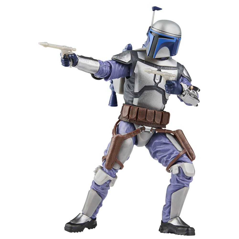 Jango fett black series star wars attack of the clones. Hasbro incorpora a la colección the black series esta figura premium de jango fett, el cazarrecompensas mandaloriano, inspirada en su aparición película "star wars: attack of the clones" ("star wars: el ataque de los clones" en españa). Mide aproximadamente 15 cm y presenta un diseño fiel al personaje, con acabados de alta calidad y múltiples puntos de articulación. Incluye 1x casco extraíble, 1x mochila propulsora y 2x blásters. Se presenta en una caja con ventana. Unidades limitadas.