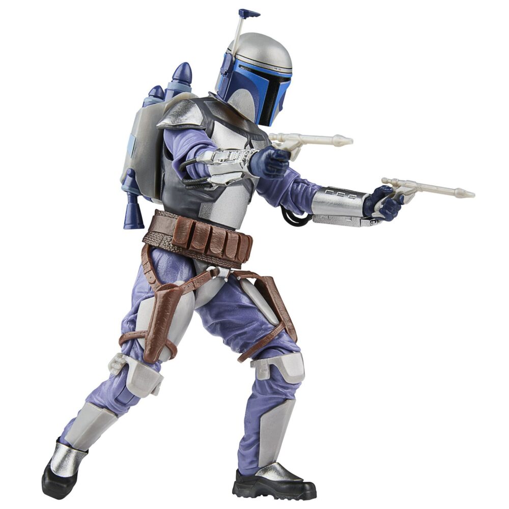 Jango fett black series star wars attack of the clones. Hasbro incorpora a la colección the black series esta figura premium de jango fett, el cazarrecompensas mandaloriano, inspirada en su aparición película "star wars: attack of the clones" ("star wars: el ataque de los clones" en españa). Mide aproximadamente 15 cm y presenta un diseño fiel al personaje, con acabados de alta calidad y múltiples puntos de articulación. Incluye 1x casco extraíble, 1x mochila propulsora y 2x blásters. Se presenta en una caja con ventana. Unidades limitadas.