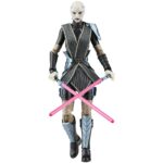 ASAJJ VENTRESS BLACK SERIES STAR WARS ATTACK OF THE CLONES. Hasbro incorpora a la colección The Black Series esta figura premium de la polifacética mujer dathomiriana Asajj Ventress, inspirada en su aparición la serie animada "Star Wars: The Clone Wars". Mide aproximadamente 15 cm y presenta un diseño fiel al personaje, con acabados de alta calidad y múltiples puntos de articulación. Incluye 2x sables de luz y 1x casco extraíble. Se presenta en una caja con ventana. UNIDADES LIMITADAS.