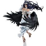 ALBEDO WING VERSION OVERLORD IV 1/7. Kadokawa vuelve apresentar esta figura a escala 1/7 de Albedo, supervisora de piso de los guardianes de la Gran Tumba de Nazarick, basada en una ilustración original de su diseñador de personaje, So-bin. Inspirada en su aparición en el anime "Overlord IV", muestra a Albedo con sus alas negras completamente extendidas. En su modelo, las plumas han sido esculpidas una a una para lograr una estética majestuosa y su cabello ha sido modelado para dar sensación de movimiento por el viento. Incluye una base circular transparente para su exposición y mide aproximadamente 31 cm. La misteriosa belleza de Albedo ha sido fielmente capturada en esta figura, así que asegúrese de añadirla a su colección.