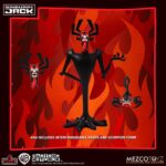 AKU SAMURAI JACK 5 POINTS. Mezco suma a su catálogo 5 Points la figura de 9,5 cm de Aku, el Maestro de la Oscuridad y principal antagonista de la serie animada "Samurai Jack" de Cartoon Network. Se presenta en formato blíster en el que se incluye 2x cabezas intercambiables (sonriente y enfadada) y 1x figura adicional de Aku con forma de escorpión.  Ideal para exhibir con Mad Jack y con Samurai Jack (se venden por separado).