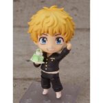 TAKEMICHI HANAGAKI TOKYO REVENGERS NENDOROID. Orange Rouge presenta, dentro de su colección Nendoroid, la figura de Takemichi Hanagaki, protagonista del anime "Tokyo Revengers". Esta figura articulada de 10 cm incluye 3x placas faciales (sonriente, de combate y llorando), 1x bolsa de patatas y otros complementos para múltiples poses. También incluye 1x tarta de cumpleaños para celebrar el 5º aniversario del anime, el 10º de la creación de Orange Rouge y propio cumpleaños del personaje. Viene con base transparente para exposición.