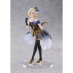 MIA TAYLOR LOVE LIVE! NIJIGASAKI HIGH SCHOOL IDOL CLUB 1/7 SCALE. Plum Pmoa suma a su catálogo la figura a escala 1/7 de Mia Taylor, la integrante más joven del grupo de idols del anime "Love Live! Nijigasaki High School Idol Club". Esta figura, fabricada en PVC, mide aproximadamente 22 cm y destaca por la fidelidad en los detalles y el acabado en la pintura. Se presenta con un elegante atuendo de tonos azules y dorados con detalles translúcidos y una pose cautivadora que captura perfectamente la esencia del personaje. Incluye una base circular transparente para su exposición.
