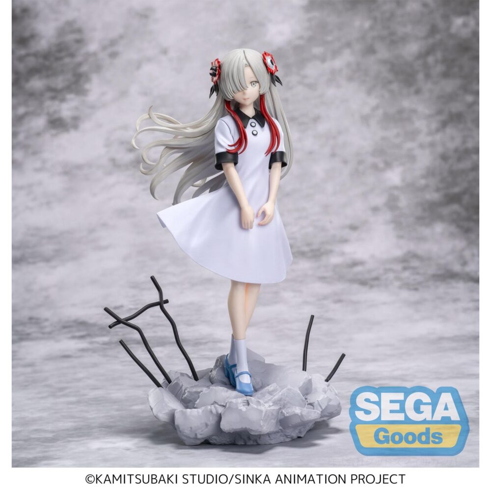 Sekai yorukawa kamitsubaki city under construction luminasta. Sega suma a su colección luminasta la figura de sekai yorukawa, personaje del anime "kamitsubaki city under construction". Mide aproximadamente 21 cm de alto y está fabricada en pvc. Representa con fidelidad su estética y cuenta con una base con forma de escombros que le proporciona estabilidad. Ideal para exponer con kafu morisaki figura 21 cm kamitsubaki city under construction luminasta (se venden por separado).