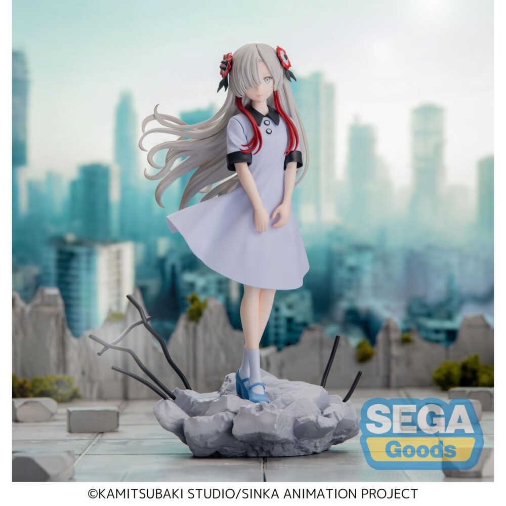 Sekai yorukawa kamitsubaki city under construction luminasta. Sega suma a su colección luminasta la figura de sekai yorukawa, personaje del anime "kamitsubaki city under construction". Mide aproximadamente 21 cm de alto y está fabricada en pvc. Representa con fidelidad su estética y cuenta con una base con forma de escombros que le proporciona estabilidad. Ideal para exponer con kafu morisaki figura 21 cm kamitsubaki city under construction luminasta (se venden por separado).