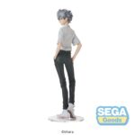 KAWORU NAGISA UNIFORM VERSION REBUILD OF EVANGELION HIGH PREMIUM. Sega presenta esta figura de Kaworu Nagisa en su versión con uniforme, perteneciente a la colección High Premium e inspirada en "Rebuild of Evangelion". Mide unos 22 cm de alto y destaca por su expresivo diseño. Fabricada en PVC.  Ideal para exponer con SHINJI IKARI UNIFORM VERSION REBUILD OF EVANGELION HIGH PREMIUM (Se venden por separado).