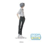 KAWORU NAGISA UNIFORM VERSION REBUILD OF EVANGELION HIGH PREMIUM. Sega presenta esta figura de Kaworu Nagisa en su versión con uniforme, perteneciente a la colección High Premium e inspirada en "Rebuild of Evangelion". Mide unos 22 cm de alto y destaca por su expresivo diseño. Fabricada en PVC.  Ideal para exponer con SHINJI IKARI UNIFORM VERSION REBUILD OF EVANGELION HIGH PREMIUM (Se venden por separado).