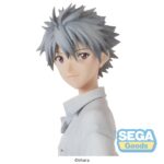 KAWORU NAGISA UNIFORM VERSION REBUILD OF EVANGELION HIGH PREMIUM. Sega presenta esta figura de Kaworu Nagisa en su versión con uniforme, perteneciente a la colección High Premium e inspirada en "Rebuild of Evangelion". Mide unos 22 cm de alto y destaca por su expresivo diseño. Fabricada en PVC.  Ideal para exponer con SHINJI IKARI UNIFORM VERSION REBUILD OF EVANGELION HIGH PREMIUM (Se venden por separado).