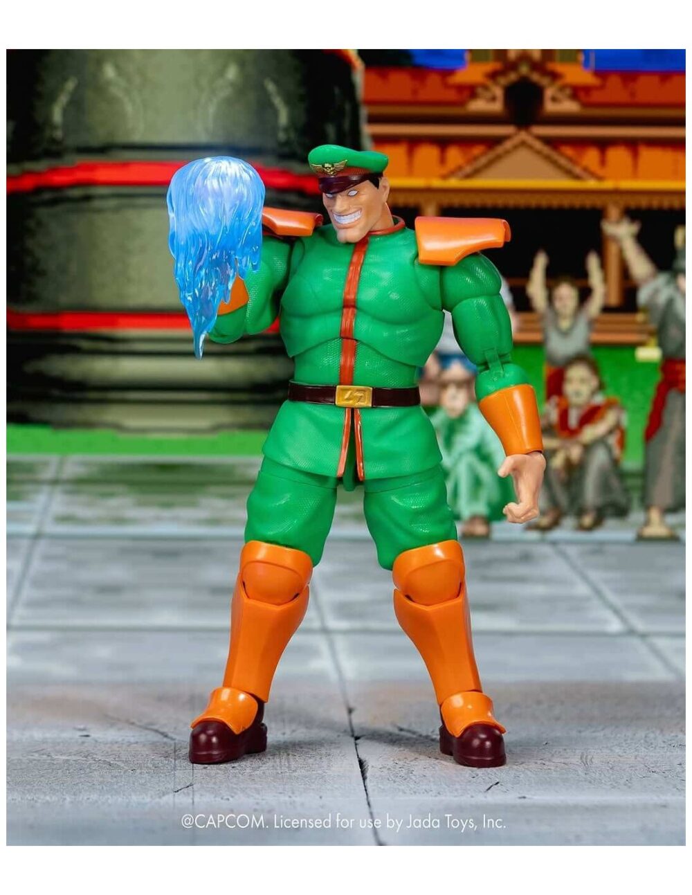 M bison deluxe player 2 exclusive ultra street fighter ii. Jada toys presenta la figura de bison. Tiene una altura de 17 cm y está basada en el personaje de los videojuegos "street fighter". Incluye 3x cabezas extras, 2x pares de manos, 1x efecto de agua, 2x efectos de fuego y 1x base con soporte articulado. Adéntrate en el mundo de la dominación definitiva con la figura de acción a escala 1:12 de m. Bison (exclusiva de jugador 2 deluxe) de ultra street fighter ii de jada toys. Con su color verde jugador 2, esta versión exclusiva del despiadado líder de shadaloo aporta una nueva amenaza y una energía electrizante al combate. Ya sea desatando su psycho power o flotando amenazante sobre sus enemigos, m. Bison es la encarnación de la maldad pura e implacable. Este set premium está repleto de accesorios potentes: (4) esculturas de cabeza completas, incluyendo dos expresiones totalmente nuevas exclusivas de este lanzamiento, (2) esculturas de cabeza adicionales para tu m. Bison jugador 1, (3) pares de manos, accesorio de cuerpo en llamas con base de exhibición, pieza de efecto psycho crusher, pieza de efecto psycho power y base. Unidades limitadas.