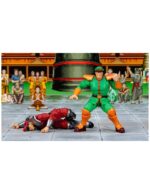 M BISON DELUXE PLAYER 2 EXCLUSIVE ULTRA STREET FIGHTER II. Jada Toys presenta la figura de Bison. Tiene una altura de 17 cm y está basada en el personaje de los videojuegos "Street Fighter". Incluye 3x cabezas extras, 2x pares de manos, 1x efecto de agua, 2x efectos de fuego y 1x base con soporte articulado. Adéntrate en el mundo de la dominación definitiva con la figura de acción a escala 1:12 de M. Bison (Exclusiva de Jugador 2 Deluxe) de Ultra Street Fighter II de Jada Toys. Con su color Verde Jugador 2, esta versión exclusiva del despiadado líder de Shadaloo aporta una nueva amenaza y una energía electrizante al combate. Ya sea desatando su Psycho Power o flotando amenazante sobre sus enemigos, M. Bison es la encarnación de la maldad pura e implacable. Este set premium está repleto de accesorios potentes: (4) esculturas de cabeza completas, incluyendo dos expresiones totalmente nuevas exclusivas de este lanzamiento, (2) esculturas de cabeza adicionales para tu M. Bison Jugador 1, (3) pares de manos, accesorio de cuerpo en llamas con base de exhibición, pieza de efecto Psycho Crusher, pieza de efecto Psycho Power y base. UNIDADES LIMITADAS.