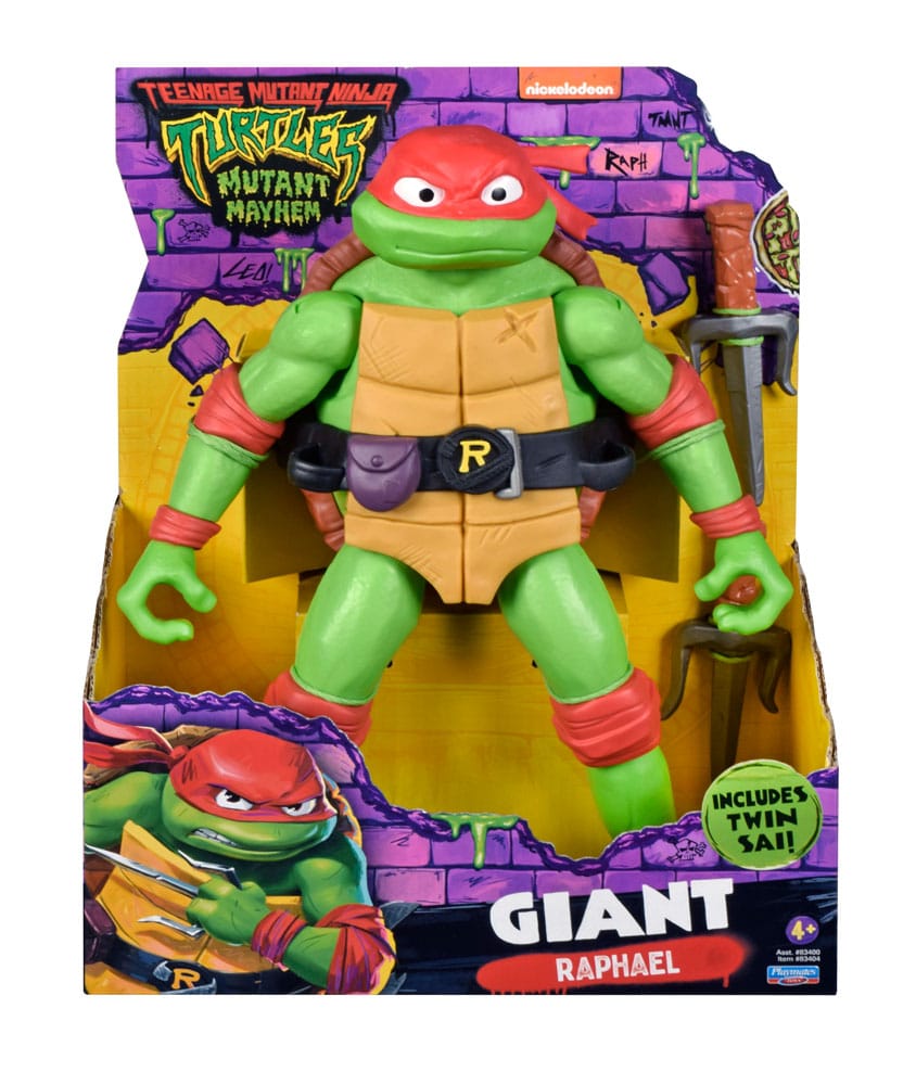 Raphael tortugas ninja caos mutante figura gigante. ¡cowabunga-las tortugas ninja están de vuelta! Rafael mide aprox. 30 cm de alto, incluido el arma, con un diseño fiel al de la película. Raphael es un bocazas y tiene grandes sueños, que (sin ningún orden en particular) incluyen dar un puñetazo tan fuerte a alguien que vomite y convertirse en luchador de artes marciales mixtas. Juntos, él y sus hermanos salen de las alcantarillas hacia la ciudad, luchan contra el crimen y aprenden la importancia de trabajar juntos. Características: raph mide 30 cm de alto y está muy detallado con un diseño personalizado y decoraciones a juego con su personaje de la película. Raph tiene 7 puntos de movimiento para conseguir fantásticas posiciones de combate llenas de acción. Raph está listo para la batalla con su icónico gemelo tsai.