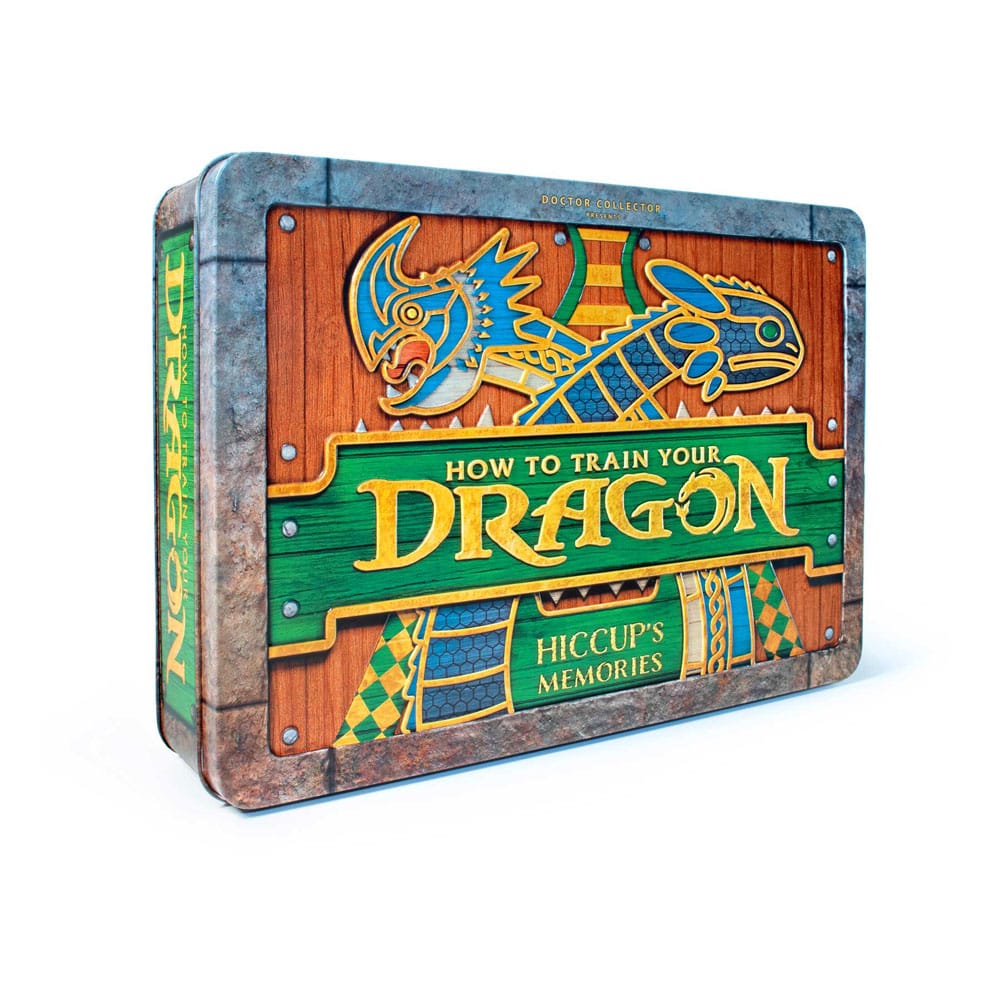 Cómo entrenar a tu dragón hiccup´s memories kit. Doctor collector presenta este kit para coleccionistas. Adéntrate en el mundo de los vikingos y los dragones con esta exclusiva caja coleccionista de cómo entrenar a tu dragón. Revive la historia de esta querida saga a través de los ojos de hipo como nunca antes lo habías hecho. Cada artículo de esta caja es una parte del viaje de hipo. No te pierdas esta oportunidad única de poseer una parte de la historia de cómo entrenar a tu dragón y llevarte a casa la leyenda de berk.