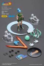 LEONA HEIDERN THE KING OF FIGHTERS’98 HERO TEAM. JoyToy x SNK presentan la figura de acción de Leona Heidern de la serie «The King of Fighters '98», tamaño aprox. 11 cm Esta detallada figura de acción a escala 1/12 captura el aspecto icónico de Leona con su atuendo táctico, su característico pelo azul y su expresión feroz. Totalmente articulada y equipada con sus emblemáticas armas, esta figura es imprescindible para los fans y coleccionistas de KOF.