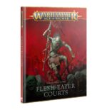 DEATH BATTLETOME: FLESH-EATER COURTS (ESPAÑOL) WARHAMMER AGE OF SIGMAR. Las Cortes Comecarne son una fuerza temible y maldita. No están ni muertos ni vivos, gobernados por bestiales monarcas vampíricos y atrapados en una delusión que les oculta su naturaleza macabra. Se congregan en los lugares más oscuros de los reinos, enconándose allá donde la guerra y la tragedia ha desgarrado reinos antaño orgullosos. Estos caníbales encorvados y deformes desgarran la carne viva con un abandono salvaje mientras en sus mentes se creen nobles caballeros y señores feudales. El Tomo de batalla Muerte: Flesh-eater Courts es un libro esencial para coleccionistas y jugadores que quieran liderar una cruzada para liberar los Reinos Mortales. Este tomo de tapa dura está repleto de ilustraciones retorcidas, espeluznante material de trasfondo de estos caníbales enajenados, fotografías épicas, y las reglas que necesitarás para hacer que tu señor esté orgulloso de ti. Dentro encontrarás hojas de unidad, regimientos y ejércitos de renombre, reglas de Sendero a la Gloria y Yunque de la Apoteosis, y una sección independiente de Punta de lanza que te ayudará a jugar disputadas partidas tácticas con tu colección. Este libro te guiará a través de tus delirantes campañas, sea cual sea tu forma de coleccionar, pintar y jugar con las Cortes Comecarne.