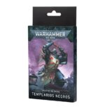 DATASHEET CARDS: BLACK TEMPLARS (ESPAÑOL) WARHAMMER 40000. La Templarios Negros poseen una organización distinta a la de la mayoría de Capítulos: cuentan con activos excepcionales como el adusto Paladín del Emperador, y sus eternas cruzadas por el espacio los obligan a entrenar a sus reclutas sobre el terreno. No es su armamento y equipo lo que los distingue del resto, sino su determinación y fervor. Este set de 23 tarjetas te ayudará a llevar la cuenta de tus unidades de Templarios Negros en tus partidas de Warhammer 40,000 con hojas de datos individuales para cada unidad en las que se detallan sus perfiles, opciones de equipo y habilidades especiales. Son el modo perfecto de consultar la información importante en el fragor de la batalla. También encontrarás una tarjeta de referencia con la regla de ejército de los Templarios Negros y tarjetas de datos especiales para usarlas en partidas de Patrulla.
