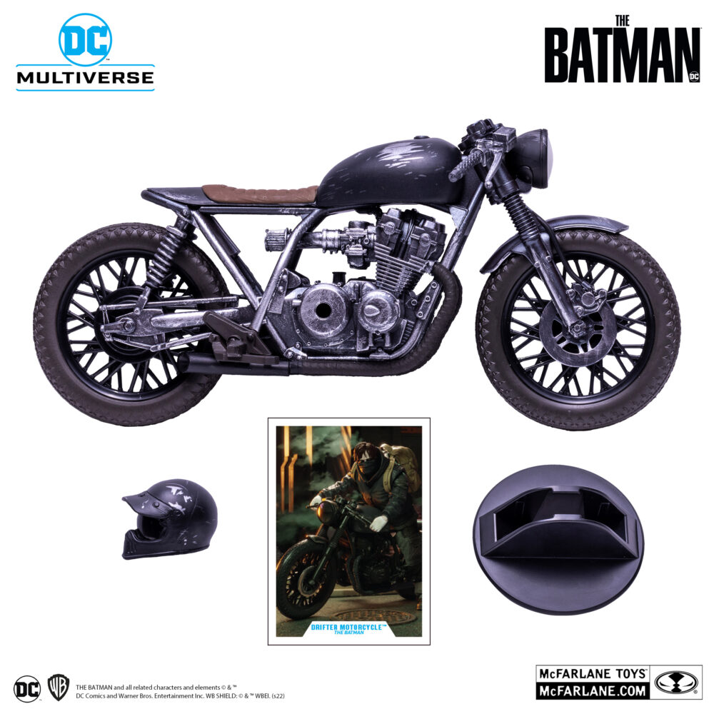Drifter motorcycle batman multiverse. Cuando recorre las calles de gotham como the drifter, bruce wayne utiliza la drifter bike: una café racer modificada para alcanzar una velocidad óptima con el mínimo esfuerzo.