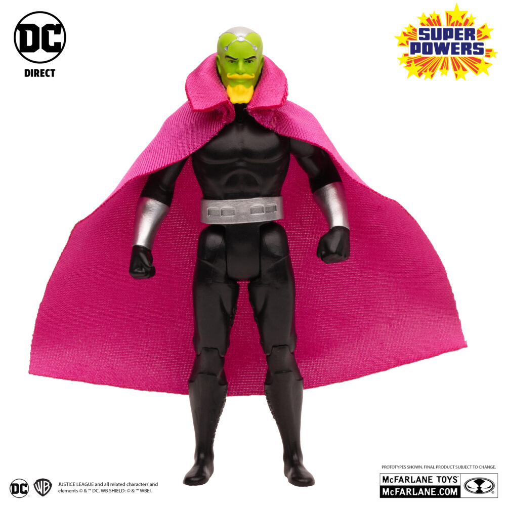 Brainiac with skull ship (gold label) super powers dc direct. Gracias a su cerebro altamente avanzado y computarizado, brainiac siempre va diez pasos por delante de sus oponentes, incluso de los más inteligentes como superman. En última instancia, su incapacidad para ver más allá de la lógica pura siempre ha sido su perdición. Pero, al igual que un virus informático malicioso que nunca se puede eliminar por completo, brainiac siempre consigue reaparecer cuando menos se lo espera.