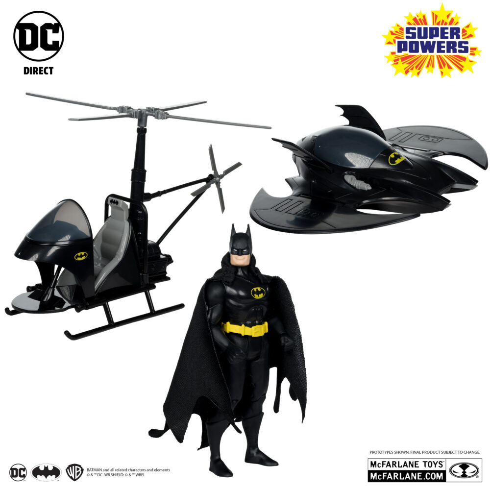 Pack batman, the whirly & the batwing super powers (gold label) (sdcc) dc direct. Batman: de niño, bruce wayne™ vio cómo sus padres eran brutalmente asesinados en el callejón del crimen de gotham city™. Traumatizado por su muerte, dedicó su vida a convertirse en el arma más poderosa del mundo contra el crimen: ¡batman™! Batwing: ¡batman™ sobrevuela los cielos en el supersónico batwing™ en busca de villanos e injusticias! Whirlybat: cuando el villano está cerca, batman y robin™ surcan los cielos con el whirlybat™. Ligero y extraordinariamente ágil, este helicóptero monoplaza es el vehículo de persecución perfecto para maniobrar entre los rascacielos apretujados de gotham city.