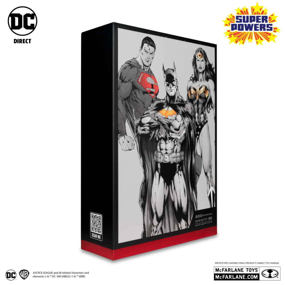 Batman, superman & wonder woman black white accent edition gold label super powers dc direct. Figuras articuladas del universo dc, tamaño aprox. 13 cm. Vienen en una caja de regalo. Batman: en nombre de sus padres asesinados, bruce wayne™ libra una guerra eterna contra los criminales de gotham city™. Él es la venganza. Él es la noche. ¡él es batman™! Superman: más rápido que una bala, más poderoso que una locomotora... El hombre de acero™ libra una batalla sin fin por la verdad, la justicia y el estilo de vida americano. Wonder woman: como emisaria de themyscira en el mundo de los hombres, diana se ha impuesto el deber de predicar con el ejemplo, aunque las diferencias entre su lugar de nacimiento y su nuevo hogar a veces le planteen obstáculos que superar. Ha llegado a representar la posibilidad y el potencial de una vida sin guerra, odio ni violencia, y es un faro de esperanza para todos los que se encuentran en necesidad. Se erige como igual entre los superhéroes más poderosos, con el propósito de proteger al mundo de la injusticia en todas sus formas.