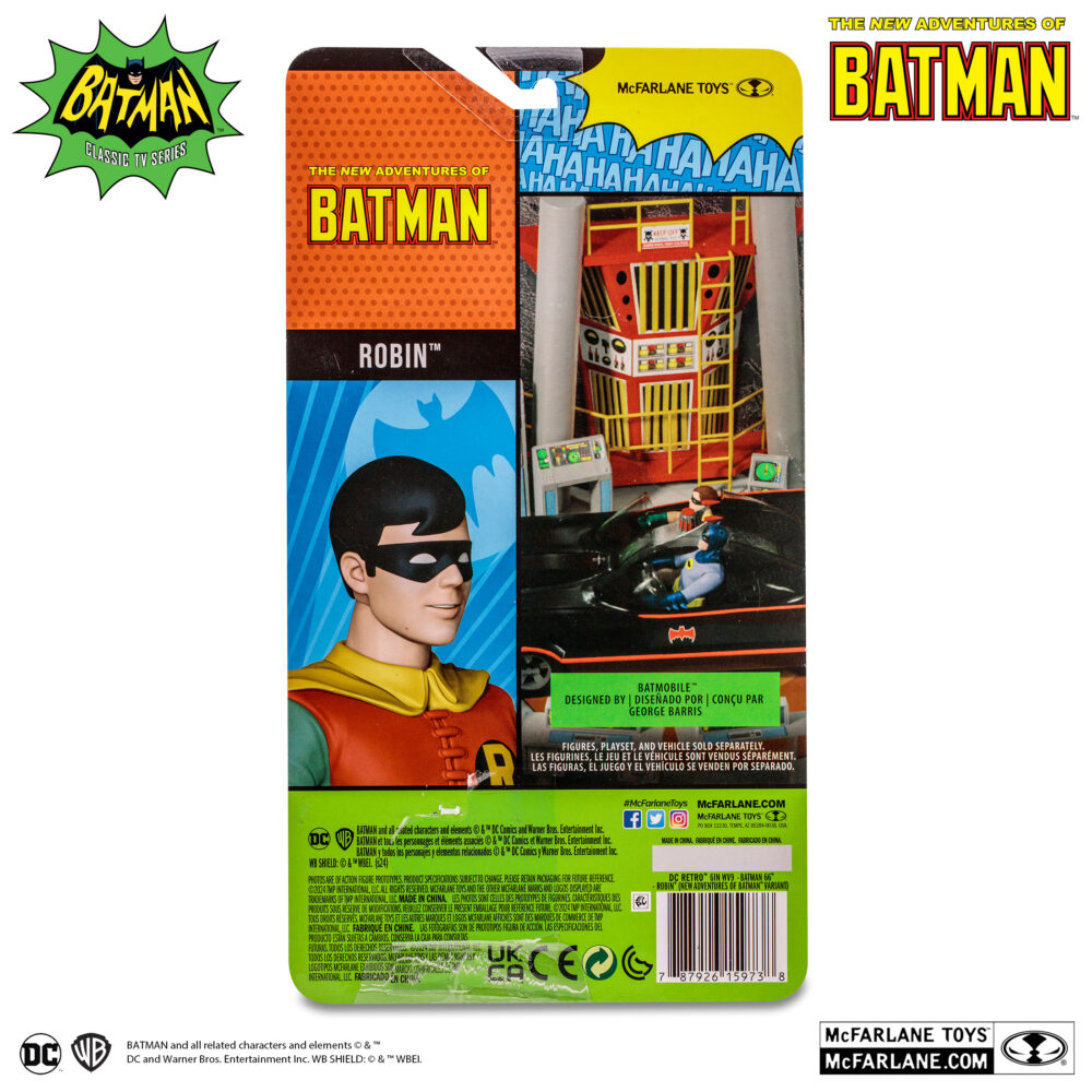 Robin (the new adventures of batman). El acróbata dick grayson era el miembro más joven del número circense de sus padres, que desafiaba a la muerte. Pero tras el asesinato a sangre fría de estos, dick juró venganza. Al ver en el chico una parte genuina de sí mismo, batman lo acogió y le proporcionó una salida mejor para su ira. Convertido en el protegido de batman, robin es un experto luchador y un acróbata asombroso, con el ejemplo más difícil de seguir del mundo. Pero la verdadera fuerza del chico maravilla puede que radique en no ser batman, sino en ser un faro de esperanza y familia a lo largo de la sombría cruzada del caballero oscuro.