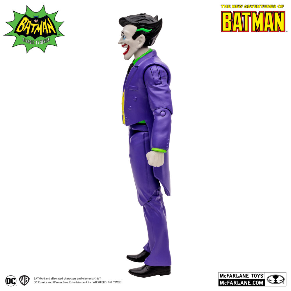The joker (the new adventures of batman). Ningún nombre infunde tanto terror en los corazones de los ciudadanos de gotham city como el del joker. En una ciudad plagada de criminales descomunales, este villano siempre sonriente destaca por encima de todos. Un psicópata total sin ningún tipo de moral, el joker, cuyo nombre real e identidad siguen siendo un completo misterio, se caracteriza por su piel blanca como la tiza, su pelo verde y una sonrisa permanente que se extiende por todo su rostro. Pero no hay nada divertido en este payaso en particular, que solo encuentra humor en el sufrimiento de los demás.