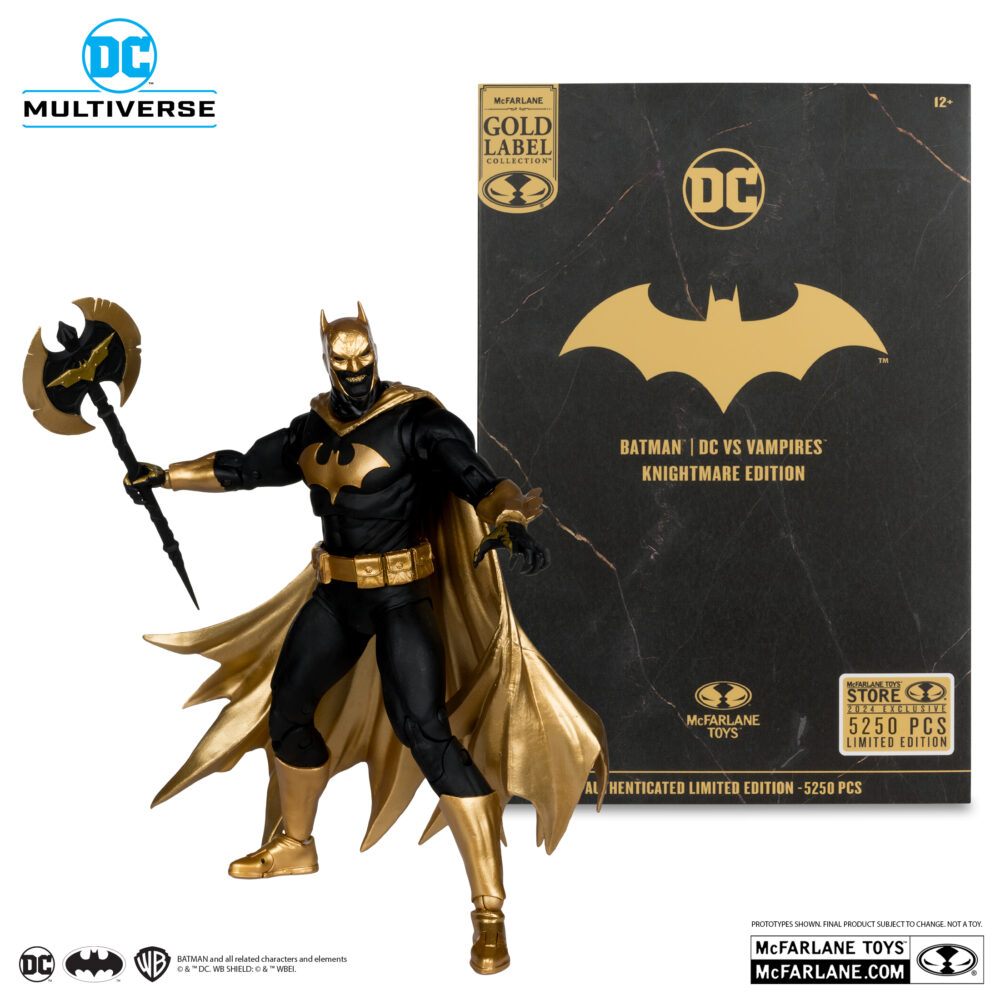 Batman (dc vs vampires) knightmare edition (gold label) dc multiverse. De niño, bruce wayne presenció el brutal asesinato de sus padres en el callejón del crimen de gotham city. Traumatizado por su muerte, dedicó su vida a convertirse en el arma más poderosa del mundo contra el crimen: ¡batman! Es un maestro detective y un experto en artes marciales, pero su arma más poderosa es su mente. Batman tiene un plan para cada ocasión, así como armas, artilugios y vehículos de alta tecnología que le ayudan en su implacable búsqueda de la justicia.
