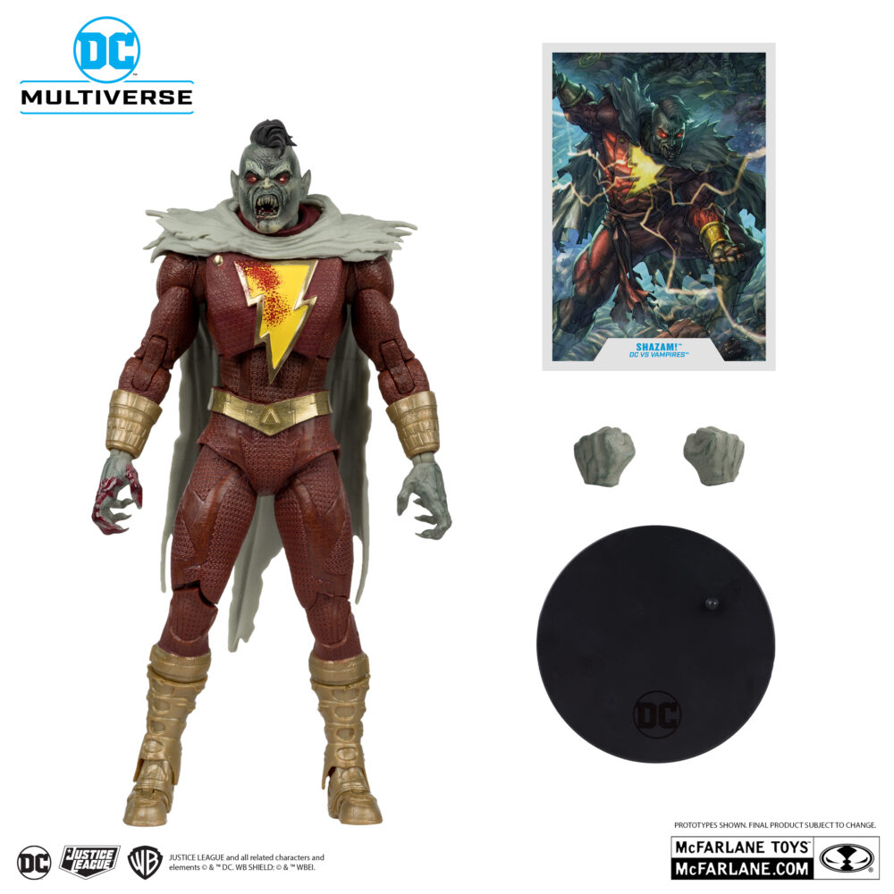 Shazam dc vs vampires gold label dc multiverse. Billy batson, que posee los poderes del rayo viviente, es un héroe inverosímil: un joven rebelde y arrogante que vive en acogida y que lucha constantemente con las responsabilidades que conllevan sus inmensos poderes como guardián de la magia. Billy es todavía un adolescente, y shazam es la versión idealizada de él mismo como adulto. A veces, la responsabilidad de ser el último abanderado del consejo de la eternidad puede parecer imposible de asumir. Sin embargo, los hermanos de acogida de billy siempre le apoyan y, tras un comienzo difícil en su relación, también lo hace la liga de la justicia. Lo que le falta en experiencia lo compensa con valentía, y pronto se le conoce como el mortal más poderoso de la tierra.