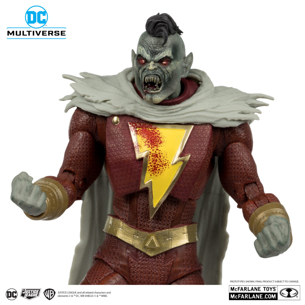 Shazam dc vs vampires gold label dc multiverse. Billy batson, que posee los poderes del rayo viviente, es un héroe inverosímil: un joven rebelde y arrogante que vive en acogida y que lucha constantemente con las responsabilidades que conllevan sus inmensos poderes como guardián de la magia. Billy es todavía un adolescente, y shazam es la versión idealizada de él mismo como adulto. A veces, la responsabilidad de ser el último abanderado del consejo de la eternidad puede parecer imposible de asumir. Sin embargo, los hermanos de acogida de billy siempre le apoyan y, tras un comienzo difícil en su relación, también lo hace la liga de la justicia. Lo que le falta en experiencia lo compensa con valentía, y pronto se le conoce como el mortal más poderoso de la tierra.
