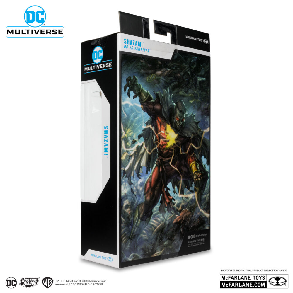 Shazam dc vs vampires gold label dc multiverse. Billy batson, que posee los poderes del rayo viviente, es un héroe inverosímil: un joven rebelde y arrogante que vive en acogida y que lucha constantemente con las responsabilidades que conllevan sus inmensos poderes como guardián de la magia. Billy es todavía un adolescente, y shazam es la versión idealizada de él mismo como adulto. A veces, la responsabilidad de ser el último abanderado del consejo de la eternidad puede parecer imposible de asumir. Sin embargo, los hermanos de acogida de billy siempre le apoyan y, tras un comienzo difícil en su relación, también lo hace la liga de la justicia. Lo que le falta en experiencia lo compensa con valentía, y pronto se le conoce como el mortal más poderoso de la tierra.