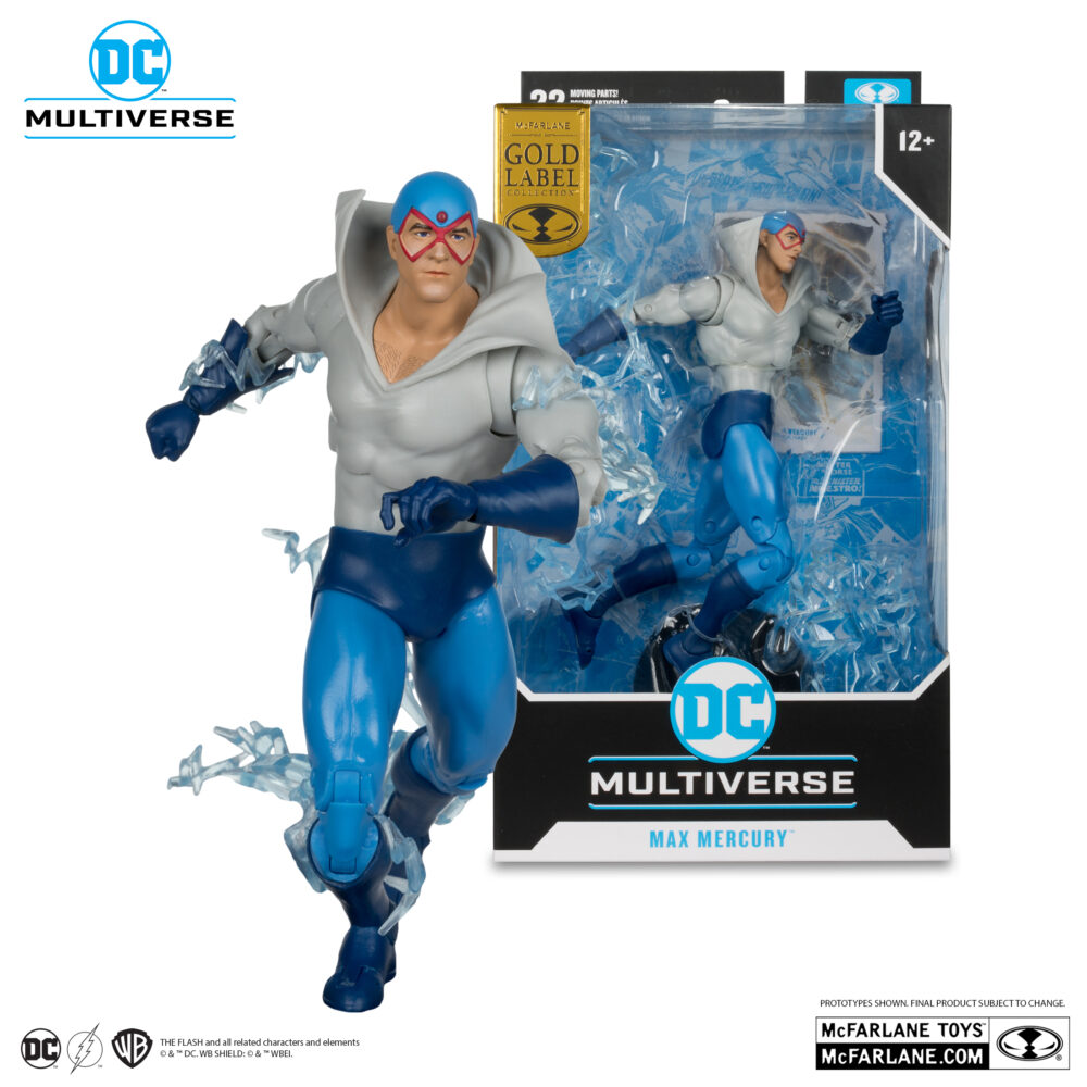 Max mercury the flash gold label dc multiverse.  max mercury se impregnó del poder de la fuerza de la velocidad como miembro de la caballería de los estados unidos en el siglo xix. Un chamán moribundo encantó a max, otorgándole una velocidad ilimitada y la capacidad de cambiar sus moléculas y atravesar objetos sólidos. Conocido a lo largo de los años como quicksilver, windrunner, whip whirlwind y el zen master of speed, max intentó desentrañar los misterios de la fuerza de la velocidad en numerosas ocasiones. Cada vez que lo intentaba, se encontraba saltando hacia adelante en el tiempo, hasta llegar al siglo xxi.