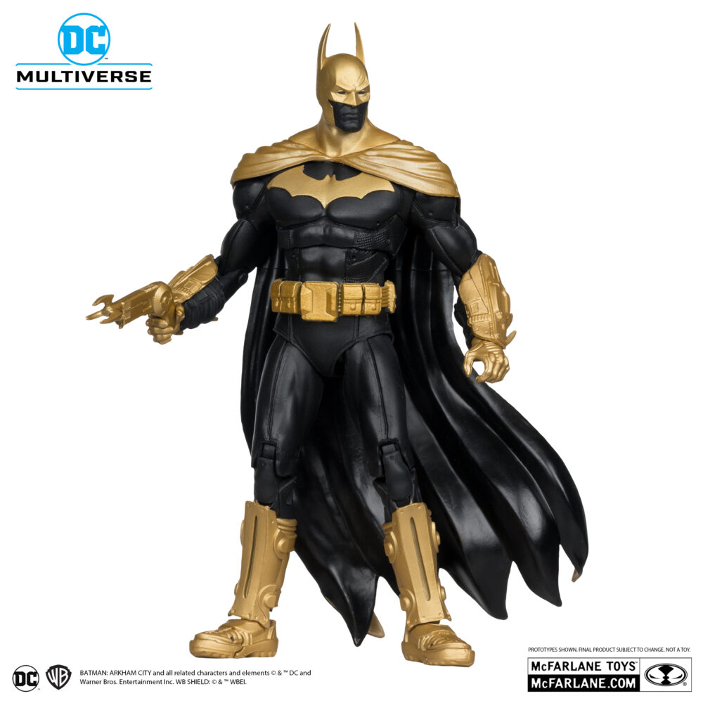 Batman of earth-22 infected (dark metal) knightmare edition (gold label) dc multiverse. Cuando sus padres fueron asesinados a tiros delante de él, el joven bruce wayne decidió librar a gotham city de los criminales que les habían quitado la vida. Se entrenó exhaustivamente para alcanzar la perfección mental y física, además de dominar las artes marciales, las técnicas de investigación y la psicología criminal. Vestido como un murciélago para aprovecharse de los miedos de los criminales, batman lucha contra el crimen con la ayuda de artilugios y vehículos especializados, operando desde su secreta batcueva situada bajo la mansión wayne.