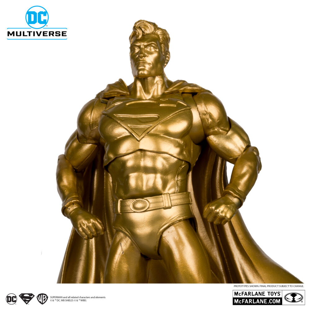 Superman centennial park tribute statue gold label dc multiverse. Más rápido que una bala, más poderoso que una locomotora... El hombre de acero libra una batalla sin fin por la verdad, la justicia y el estilo de vida americano.