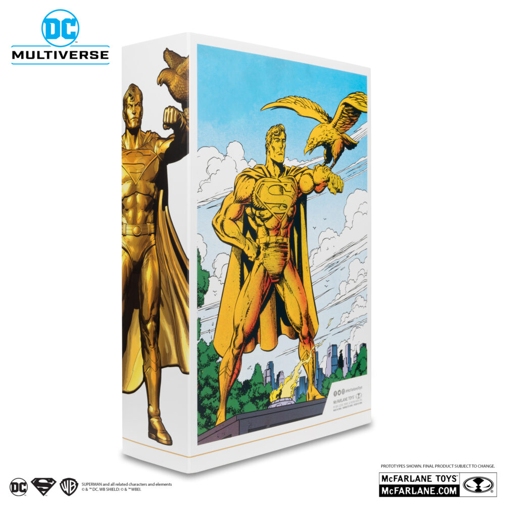 Superman centennial park tribute statue gold label dc multiverse. Más rápido que una bala, más poderoso que una locomotora... El hombre de acero libra una batalla sin fin por la verdad, la justicia y el estilo de vida americano.