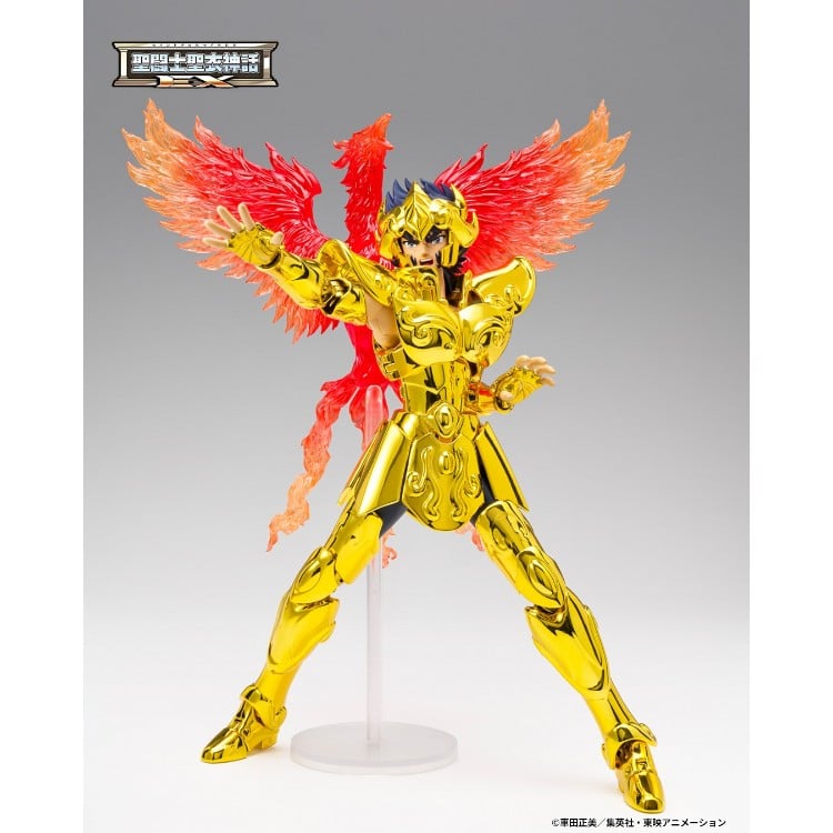 Figura de acción articulada de 16 cm del pesonaje leo ikki inheritor of the gold cloth saint seiya ex de tamashii nations