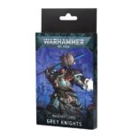 DATASHEET CARDS: GREY KNIGHTS (INGLÉS) WARHAMMER 40000. Solo en inglés. The Grey Knights go to war with an arsenal unlike any other Chapter of Space Marines. All their equipment is bespoke, made to their own specifications in clandestine manufactories. Though they look similar to other Adeptus Astartes, they are far more specialised and deadly. This set of 30 cards will help you keep track of your Grey Knights units in games of Warhammer 40,000. There are individual datasheet cards for each unit – detailing their profiles, wargear, options, and special abilities. They are an ideal way to easily check key information in the heat of battle. You'll also find a reference card for the Grey Knights army rule and special datasheet cards for use in Combat Patrol games.