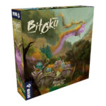 BITOKU. En Bitoku los jugadores tomarán el papel de espíritus que habitan un bosque ancestral guardado por el gran espíritu. Su objetivo será que sus espíritus se eleven con tal de convertirse en dignos herederos del gran espíritu del bosque. Bitoku es un juego de tipo Eurogame de complejidad alta. El gran espíritu del bosque lleva gobernando con sabiduría y justicia la vida de todos aquellos que ahí habitan. Su paso por el mundo ha dejado huella, y el eco de sus acciones resonará durante siglos por todos los confines y rincones del bosque. Pero su tiempo está llegando a su fin. Los espíritus Bitoku del bosque elegirán cuál de ellos ha de ser aquel que le sustituya.  