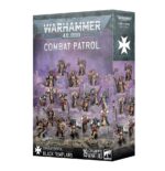 COMBAT PATROL: BLACK TEMPLARS WARHAMMER 40000. En la víspera de la batalla, los Templarios Negros se reúnen y sus campeones los guían en oración y contemplación. Unidos por su odio al enemigo, hacen un poderoso juramento que mantener en la batalla venidera. El deber de asegurarse de que sus hermanos cumplen con dicho juramento recae ahora en Vedrenn, Paladín del Emperador, que ha sido honrado con visiones de grandeza. Si quieres difundir a los cuatro vientos la fe en el Dios Emperador, esta caja es perfecta para empezar o ampliar una colección de Templarios Negros de una forma más económica que comprando los kits por separado. Lidera la fuerza un temible Paladín del Emperador, capaz de acabar con cualquier enemigo con su Espada Negra. Lo siguen al fragor del combate una escuadra de Veteranos de Ferreaguardia con el inestimable apoyo de una Escuadra de Hermanos de Armas veteranos. Completa la hueste una Escuadra de Cruzados, ideales para reclamar objetivos. Estas 19 miniaturas de plástico representan una fuerza completa de Jurados de Vedrenn con la que podrás librar intensas partidas tácticas de Patrulla de Warhammer 40,000. Puedes descargar las reglas para esta Patrulla de forma gratuita en el sitio web de Warhammer Community.