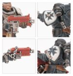 COMBAT PATROL: BLACK TEMPLARS WARHAMMER 40000. En la víspera de la batalla, los Templarios Negros se reúnen y sus campeones los guían en oración y contemplación. Unidos por su odio al enemigo, hacen un poderoso juramento que mantener en la batalla venidera. El deber de asegurarse de que sus hermanos cumplen con dicho juramento recae ahora en Vedrenn, Paladín del Emperador, que ha sido honrado con visiones de grandeza. Si quieres difundir a los cuatro vientos la fe en el Dios Emperador, esta caja es perfecta para empezar o ampliar una colección de Templarios Negros de una forma más económica que comprando los kits por separado. Lidera la fuerza un temible Paladín del Emperador, capaz de acabar con cualquier enemigo con su Espada Negra. Lo siguen al fragor del combate una escuadra de Veteranos de Ferreaguardia con el inestimable apoyo de una Escuadra de Hermanos de Armas veteranos. Completa la hueste una Escuadra de Cruzados, ideales para reclamar objetivos. Estas 19 miniaturas de plástico representan una fuerza completa de Jurados de Vedrenn con la que podrás librar intensas partidas tácticas de Patrulla de Warhammer 40,000. Puedes descargar las reglas para esta Patrulla de forma gratuita en el sitio web de Warhammer Community.