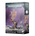 CRUSADE ANCIENT WARHAMMER 40000. Los Ancianos Cruzados, encargados de portar los iconos y estandartes sagrados en la batalla, son condecorados guerreros veteranos con una resolución y determinación excepcionales. Exhiben los tapices que representan las victorias de la cruzada y la gloria del Dios Emperador, e inspiran a sus camaradas a esgrimir su odio como arma contra los enemigos del Imperium. Con este kit multicomponente de plástico puedes montar un Anciano Cruzado, un guerrero veterano encargado de portar el estandarte de batalla de tu ejército de Templarios Negros de Warhammer 40,000. El Anciano Cruzado es un experto en combate que inspira a sus hermanos a luchar con redoblada determinación mientras destroza a sus enemigos con poderosos golpes de su espada de energía artesanal. Puedes elegir entre dos iconos decorativos: uno con un cráneo orko, inspirado en la Cruzada de Armageddon, y otro con un escudo en blanco para que pintes tu propia heráldica. El kit contiene 16 piezas de plástico y 1 peana redonda Citadel de 40 mm. La miniatura se proporciona sin montar ni pintar. Recomendamos usar pegamento para plástico Citadel y pinturas Citadel Colour. Las miniaturas se proporcionan sin montar ni pintar. Recomendamos usar pegamento para plástico Citadel y pinturas Citadel Colour.