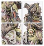 LORD OF POXES: DEATH GUARD WARHAMMER 40000. El Señor de las Viruelas avanza pesadamente entre una nube densa de humo tóxico y esporas. Esos vapores nocivos que brotan de la turbina miasmática que carga a hombros pueden enmascarar el avance de los guerreros de la Guardia de la Muerte, y también tumbar a los enemigos con la garganta abotargada o los pulmones derretidos. Con este kit multicomponente de plástico puedes montar un Señor de las Viruelas, un líder envuelto en niebla para tus ejércitos de la Guardia de la Muerte de Warhammer 40,000. Este imponente guerrero es un general ideal, que dispara su pistola de plasma antes de lanzarse al combate con un pesado gran filo de plaga, ambas armas excelentes para acabar con los odiados Marines Espaciales. El Señor de las Viruelas es perfecto para abrirse paso entre los combates más intensos, liderando el avance de tus Marines de Plaga.