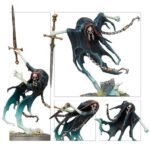 SPEARHEAD: NIGHTHAUNT – CURSED SHACKLEHORDE WARHAMMER AGE OF SIGMAR. Cuando las Noctánimas se congregan para ir a la guerra, lo hacen en torno a lugares de muerte. Al percibir a los vivos, descienden en masa a toda velocidad, invocando Hordas encadenadas alrededor de un Atormentado, impelido a capturar almas para arrastrarlas a los oscuros reinos del inframundo. Si tu objetivo es aumentar las filas de siervos de Nagash cosechando almas, esta caja es perfecta para empezar o ampliar una colección de Noctánimas de una forma más económica que comprando los kits por separado. La fuerza se congrega alrededor de un Atormentado protegido por dos Cadenaespectros. Los Espaderos Retornados y las Brujas Segadoras abruman al enemigo y toman objetivos clave, y dos veloces Filoterrores del Tormento montados acaban con las unidades debilitadas, toman objetivos desprotegidos y prestan apoyo allá donde haga falta. Estas miniaturas forman una Punta de lanza completa, lo que significa que puedes ponerte a jugar disputadas partidas tácticas y vengarte de los vivos nada más abrir la caja.